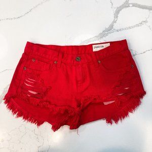 Red hot short pants